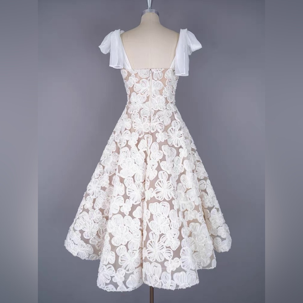 Bronx & Banco Sabrina White Midi Dress XS - Picture 5 of 17